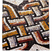 Rideaux De Douche Mosaïque romaine couleur automne (Devant)