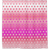 Rideaux De Douche Mosaïque rose et rouge (Devant)