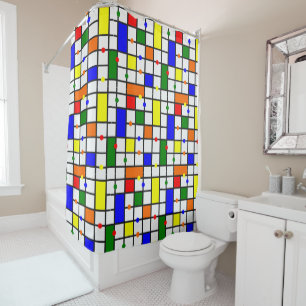 Rideaux De Douche Mot de passe coloré