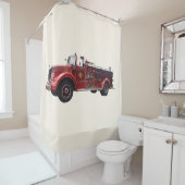 Rideaux De Douche Moteur d'incendie classique (En situation)