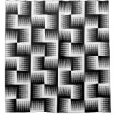 Rideaux De Douche Motif à bec noir et blanc (Devant)