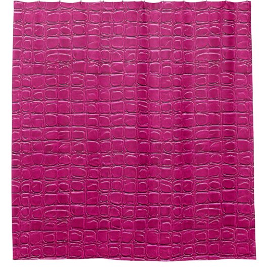 Rideaux De Douche Motif à effet de cuir rose (Devant)