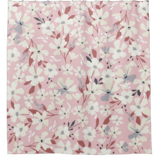 Rideaux De Douche Motif à fleurs printanières. Arrière - plan floral