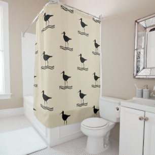 Rideaux De Douche motif à thème CRANE nautique amusant  