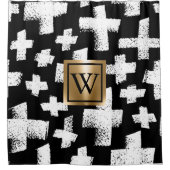 Rideaux De Douche Motif Abstrait (Devant)