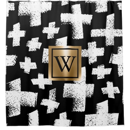 Rideaux De Douche Motif Abstrait (Devant)