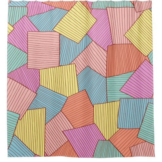 Rideaux De Douche motif Abstrait (Devant)