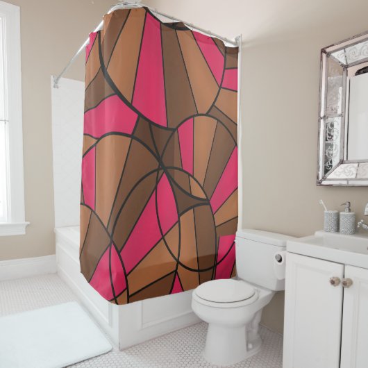 Rideaux De Douche motif Abstrait (En situation)