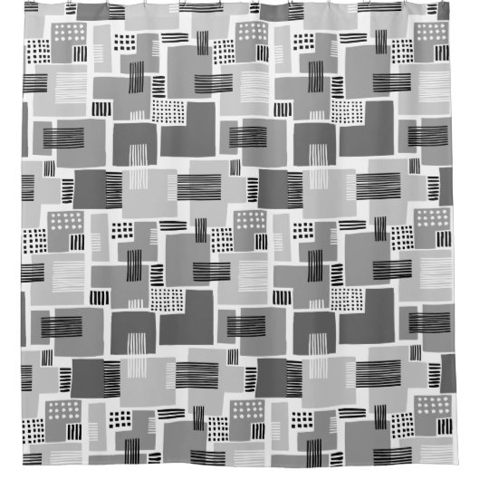 Rideaux De Douche Motif Abstrait 280817 - Tons de gris (Devant)