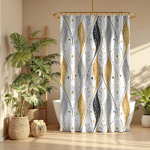 Motif Abstrait Art Déco Luxe Or Argent Noir