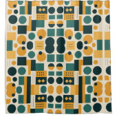 Rideaux De Douche Motif abstrait Bauhaus (Devant)