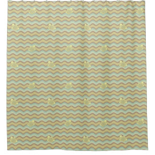 Rideaux De Douche motif abstrait coloré, vagues