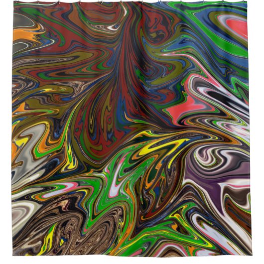 Rideaux De Douche motif abstrait cool (Devant)