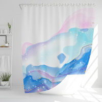 Motif Abstrait en marbre rose et bleu liquide
