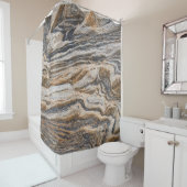 Rideaux De Douche Motif abstrait en marbre texture (En situation)