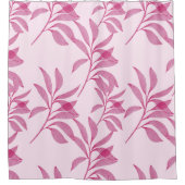 Rideaux De Douche Motif Abstrait feuille rose (Devant)