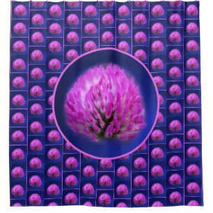 Rideaux De Douche Motif Abstrait Fleur sauvage Red Clover