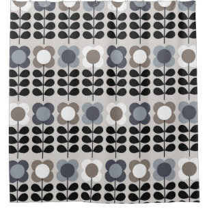 Rideaux De Douche motif Abstrait fleuri sans couture. Style nordique