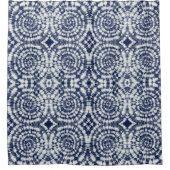 Rideaux De Douche Motif Abstrait Indigo Blue (Devant)