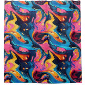 Rideaux De Douche motif abstrait liquide cool (Devant)