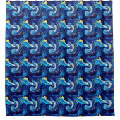 Rideaux De Douche motif abstrait liquide cool (Devant)
