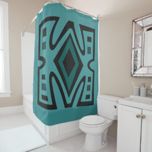 Rideaux De Douche Motif abstrait moderne déco africain boho