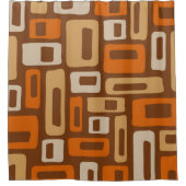 Rideaux De Douche Motif Abstrait moderne rétro du milieu du siècle (Devant)