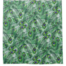 Motif Abstrait Peacock Feathers