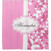 Rideaux De Douche Motif Abstrait rose (Devant)