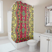 Rideaux De Douche Motif Abstrait sans couture (En situation)