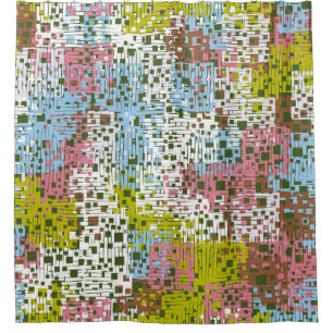 Rideaux De Douche motif Abstrait sans soudure. Peintures du printemp