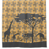 Rideaux De Douche motif Afro-moderne :  L'Afrique à nouveau (Devant)