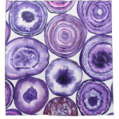 Rideaux De Douche Motif agate violet (Devant)