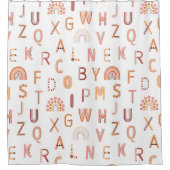 Rideaux De Douche Motif Alphabet arc-en-ciel amusant (Devant)