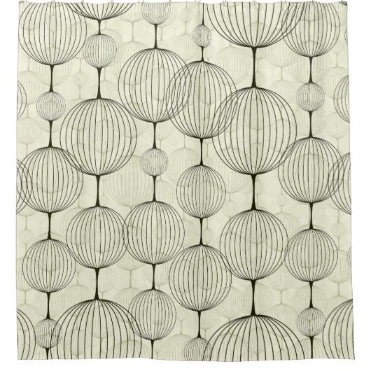 Rideaux De Douche motif arrière - plan Abstrait géométrique et trans (Devant)