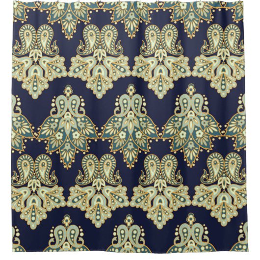 Rideaux De Douche motif arrière - plan numérique aquarelle sur textu (Devant)