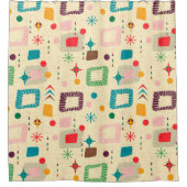 Rideaux De Douche motif atomique des années 1950 (Devant)