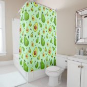 Rideaux De Douche Motif Avocado (En situation)