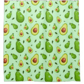 Rideaux De Douche Motif Avocado (Devant)