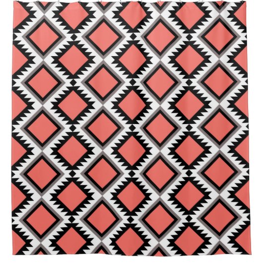 Rideaux De Douche Motif Aztec (Devant)