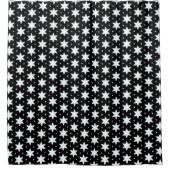 Rideaux De Douche Motif Black et White Star (Devant)
