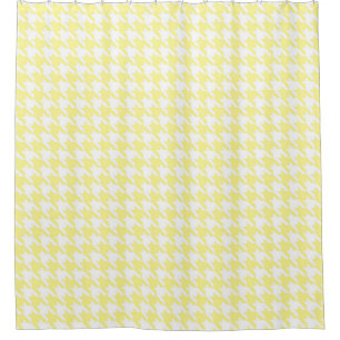 Rideaux De Douche Motif blanc et jaune pâle