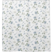 Rideaux De Douche Motif bleu (Devant)