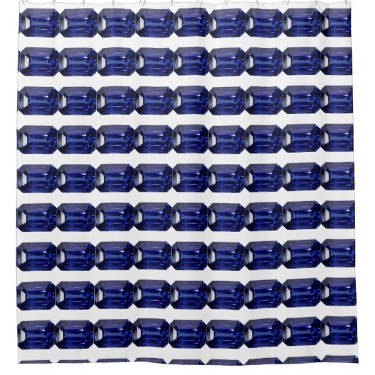 Rideaux De Douche Motif bleu (Devant)