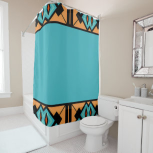 Rideaux De Douche Motif bleu gras fontaine