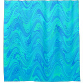 Rideaux De Douche Motif bleu marbling (Devant)