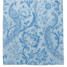 Motif bleu paon pâle persan de luxe
