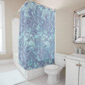 Rideaux De Douche Motif Blue Tulip Par William Morris (En situation)