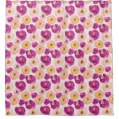 Rideaux De Douche Motif botanique aquarelle (Devant)