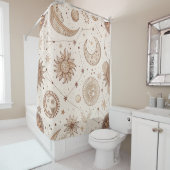 Rideaux De Douche Motif botanique céleste (2) (En situation)